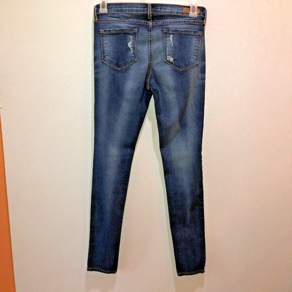 Angry Rabbit Womens Size 30/11 Stretch Pockets Distressed Skinny Jeans - Picture 9 of 13
